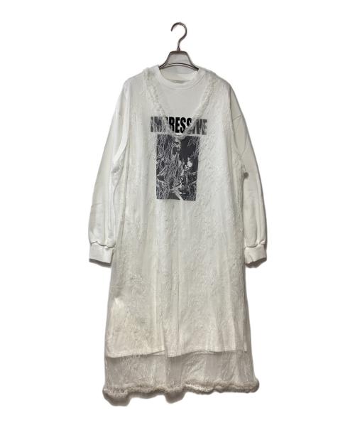 jouetie（ジュエティ）jouetie (ジュエティ) リメイクドッキングワンピース ホワイト サイズ:M 未使用品の古着・服飾アイテム