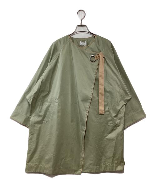 Radiate（ラディエイト）Radiate (ラディエイト) パイピングハトメ スプリングコート 黄緑 サイズ:Mの古着・服飾アイテム