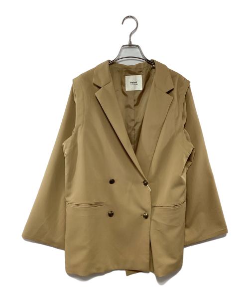 mideal（マイディール）mideal (マイディール) スリット2WAYジャケット ベージュ サイズ:Free 未使用品の古着・服飾アイテム