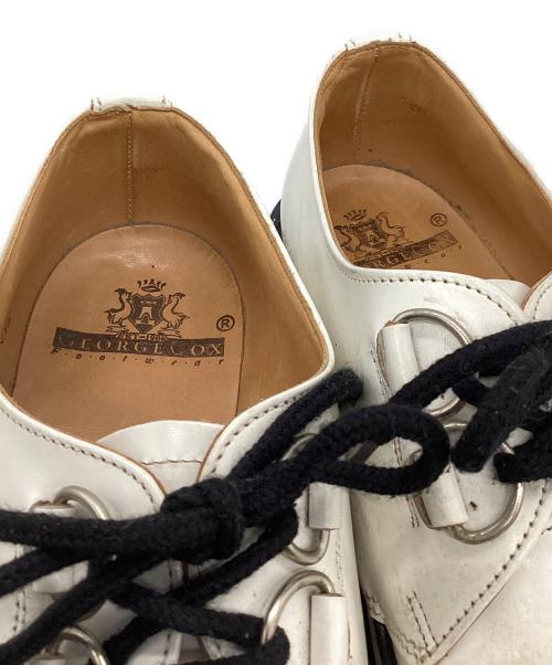 GEORGE COX（ジョージコックス）GEORGE COX (ジョージコックス) ラバーソールシューズ ホワイト×ブラック サイズ:8の古着・服飾アイテム