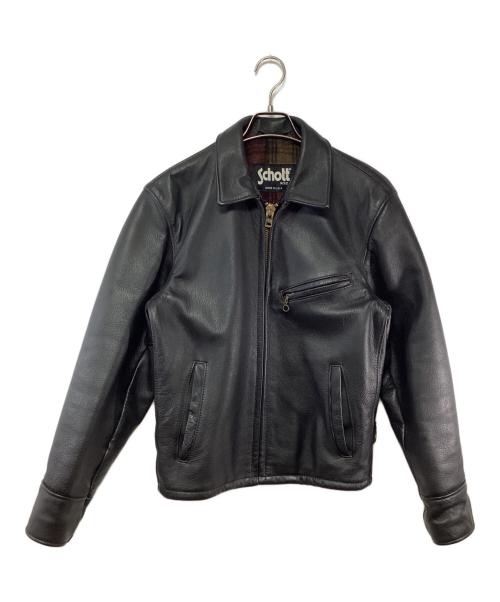 Schott（ショット）Schott (ショット) シングルレザージャケット ブラック サイズ:36の古着・服飾アイテム