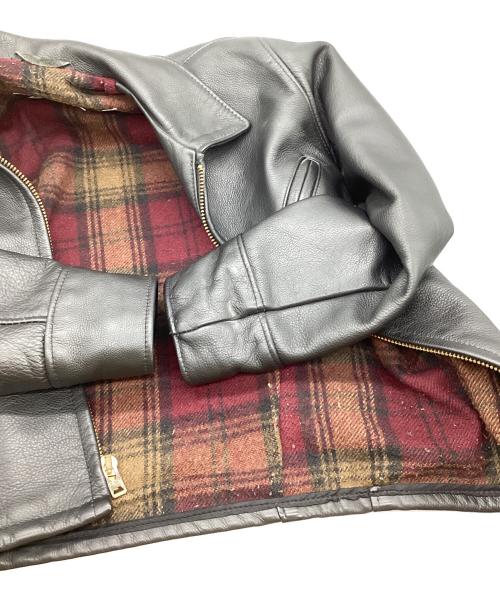 Schott（ショット）Schott (ショット) シングルレザージャケット ブラック サイズ:36の古着・服飾アイテム