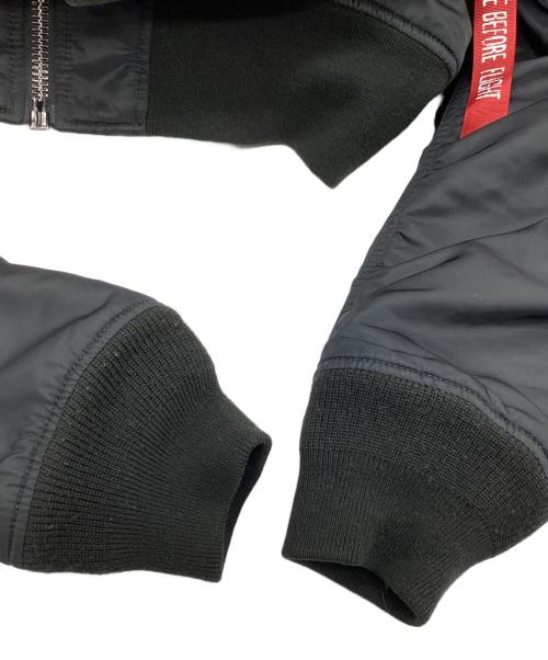 ALPHA INDUSTRIES（アルファインダストリーズ）ALPHA INDUSTRIES (アルファインダストリーズ) フライトジャケット ブラック サイズ:XLの古着・服飾アイテム