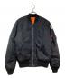 ALPHA INDUSTRIES（アルファインダストリーズ）の古着「フライトジャケット」｜ブラック