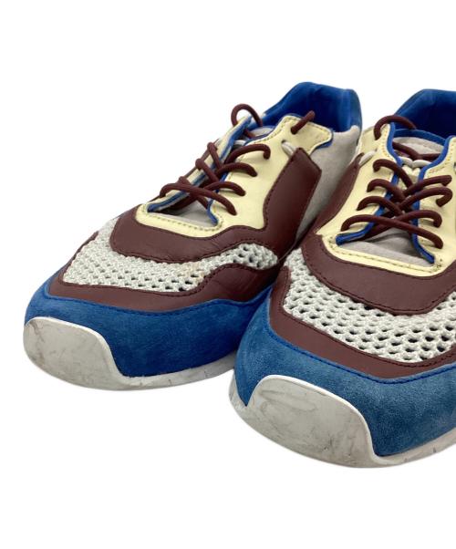 CAMPER（カンペール）CAMPER (カンペール) ローカットスニーカー ブルー×ホワイト×ブラウン サイズ:40の古着・服飾アイテム