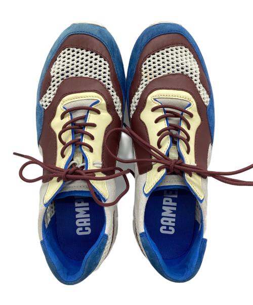 CAMPER（カンペール）CAMPER (カンペール) ローカットスニーカー ブルー×ホワイト×ブラウン サイズ:40の古着・服飾アイテム