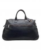 aniaryアニアリ）の古着「レザーボストンバッグ」｜ネイビー