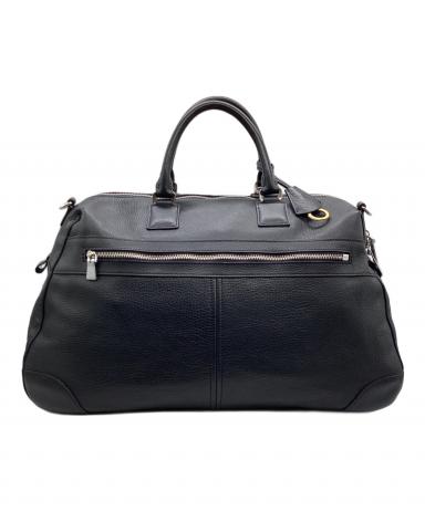 中古・古着通販】aniary (アニアリ) レザーボストンバッグ ネイビー