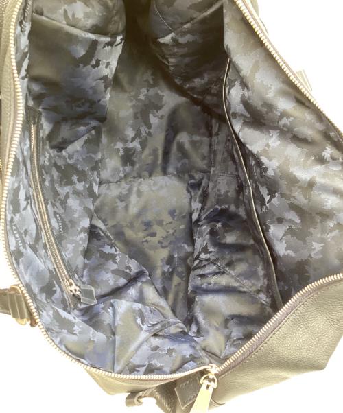 aniary（アニアリ）aniary (アニアリ) レザーボストンバッグ ネイビーの古着・服飾アイテム