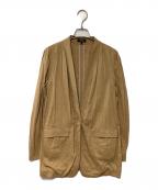 theoryセオリー）の古着「ノーカラージャケット」｜ベージュ