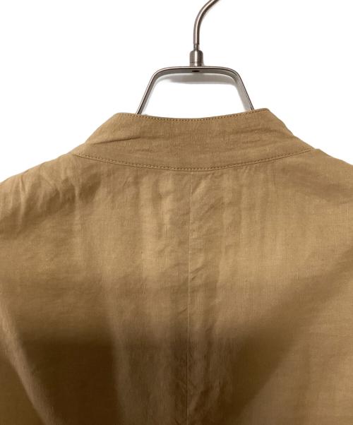 theory（セオリー）theory (セオリー) ノーカラージャケット ベージュ サイズ:2の古着・服飾アイテム