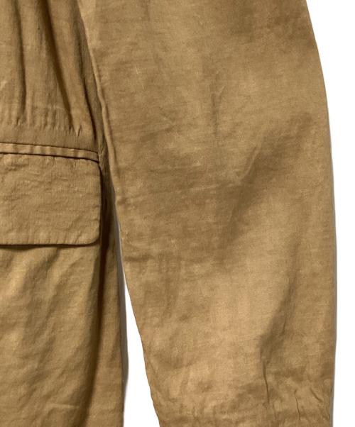 theory（セオリー）theory (セオリー) ノーカラージャケット ベージュ サイズ:2の古着・服飾アイテム