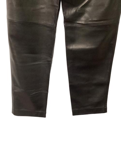 POLO RALPH LAUREN（ポロ・ラルフローレン）POLO RALPH LAUREN (ポロ・ラルフローレン) レザーパンツ ブラック サイズ:30インチ（76cm）の古着・服飾アイテム
