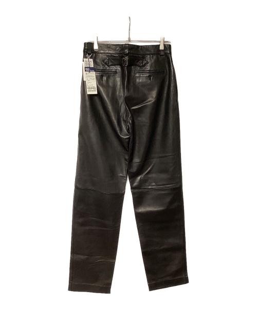 POLO RALPH LAUREN（ポロ・ラルフローレン）POLO RALPH LAUREN (ポロ・ラルフローレン) レザーパンツ ブラック サイズ:30インチ（76cm）の古着・服飾アイテム