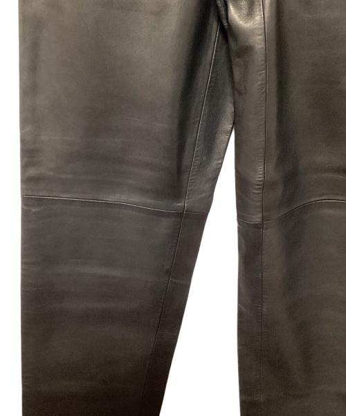 POLO RALPH LAUREN（ポロ・ラルフローレン）POLO RALPH LAUREN (ポロ・ラルフローレン) レザーパンツ ブラック サイズ:30インチ（76cm）の古着・服飾アイテム