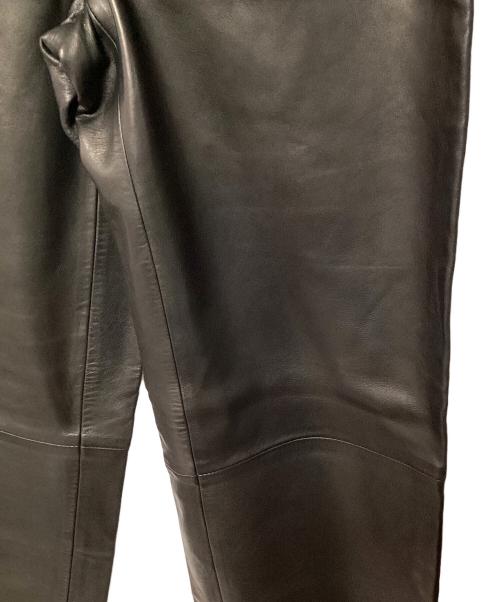 POLO RALPH LAUREN（ポロ・ラルフローレン）POLO RALPH LAUREN (ポロ・ラルフローレン) レザーパンツ ブラック サイズ:30インチ（76cm）の古着・服飾アイテム