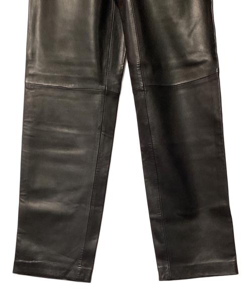 POLO RALPH LAUREN（ポロ・ラルフローレン）POLO RALPH LAUREN (ポロ・ラルフローレン) レザーパンツ ブラック サイズ:30インチ（76cm）の古着・服飾アイテム