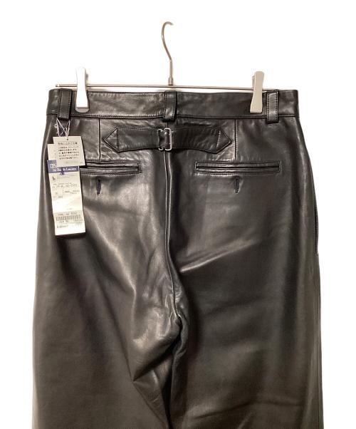 POLO RALPH LAUREN（ポロ・ラルフローレン）POLO RALPH LAUREN (ポロ・ラルフローレン) レザーパンツ ブラック サイズ:30インチ（76cm）の古着・服飾アイテム