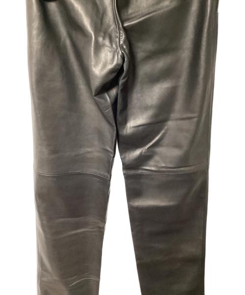 POLO RALPH LAUREN（ポロ・ラルフローレン）POLO RALPH LAUREN (ポロ・ラルフローレン) レザーパンツ ブラック サイズ:30インチ（76cm）の古着・服飾アイテム