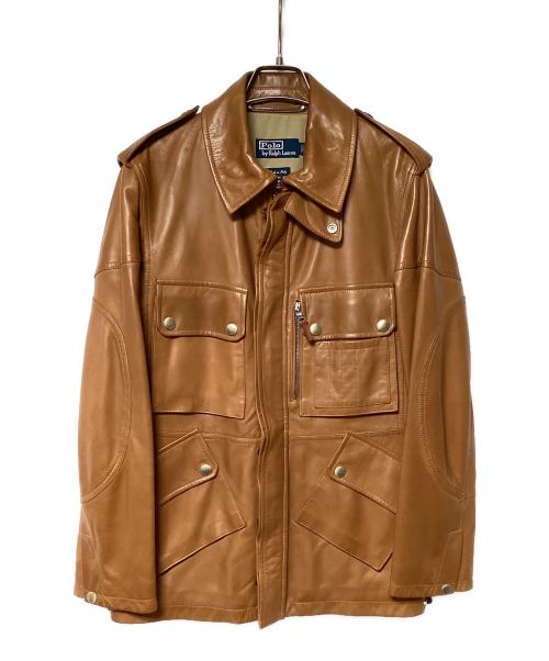 POLO RALPH LAUREN（ポロ・ラルフローレン）POLO RALPH LAUREN (ポロ・ラルフローレン) M65レザージャケット キャメル サイズ:XSの古着・服飾アイテム
