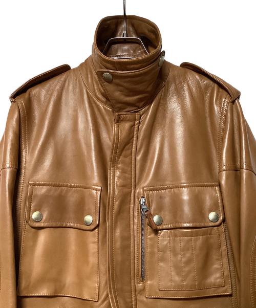 POLO RALPH LAUREN（ポロ・ラルフローレン）POLO RALPH LAUREN (ポロ・ラルフローレン) M65レザージャケット キャメル サイズ:XSの古着・服飾アイテム