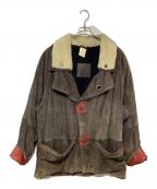 MARITHE+FRANCOIS GIRBAUDマリテフランソワジルボー）の古着「【古着】レザージャケット」｜ブラウン×アイボリー