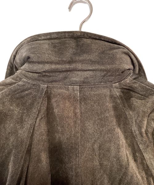 MARITHE+FRANCOIS GIRBAUD（マリテフランソワジルボー）MARITHE+FRANCOIS GIRBAUD (マリテフランソワジルボー) 【古着】レザージャケット ブラウン×アイボリー サイズ:不明の古着・服飾アイテム