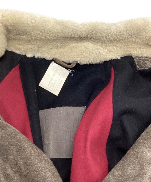 MARITHE+FRANCOIS GIRBAUD（マリテフランソワジルボー）MARITHE+FRANCOIS GIRBAUD (マリテフランソワジルボー) 【古着】レザージャケット ブラウン×アイボリー サイズ:不明の古着・服飾アイテム