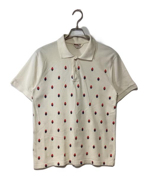 Star OF HOLLYWOOD（スターオブハリウッド）Star OF HOLLYWOOD (スターオブハリウッド) ポロシャツ アイボリー サイズ:記載無しの古着・服飾アイテム