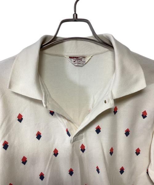 Star OF HOLLYWOOD（スターオブハリウッド）Star OF HOLLYWOOD (スターオブハリウッド) ポロシャツ アイボリー サイズ:記載無しの古着・服飾アイテム