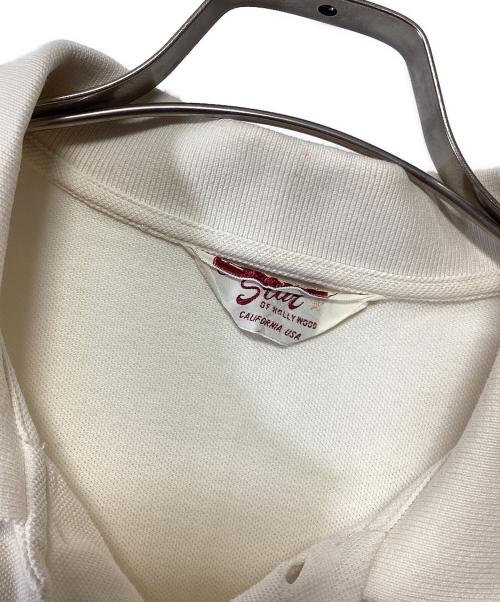 Star OF HOLLYWOOD（スターオブハリウッド）Star OF HOLLYWOOD (スターオブハリウッド) ポロシャツ アイボリー サイズ:記載無しの古着・服飾アイテム