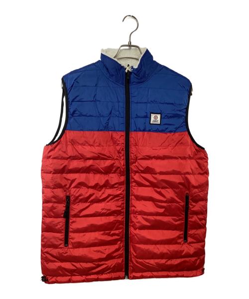 Franklin & Marshall（フランクリン＆マーシャル）Franklin & Marshall (フランクリン＆マーシャル) リバーシブルダウンベスト レッド×ブルー×アイボリー サイズ:L 未使用品の古着・服飾アイテム