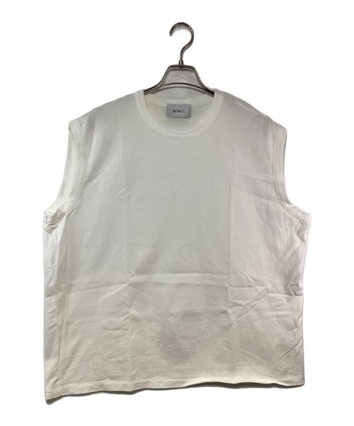 WEWILL（ウィーウィル）WEWILL (ウィーウィル) ノースリーブカットソー ホワイト サイズ:3の古着・服飾アイテム