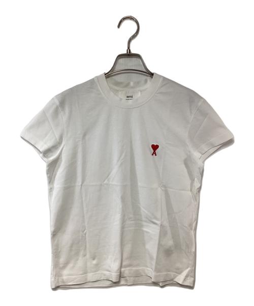 ami（アミ）ami (アミ) ワンポイント刺繍Tシャツ ホワイト サイズ:XXSの古着・服飾アイテム