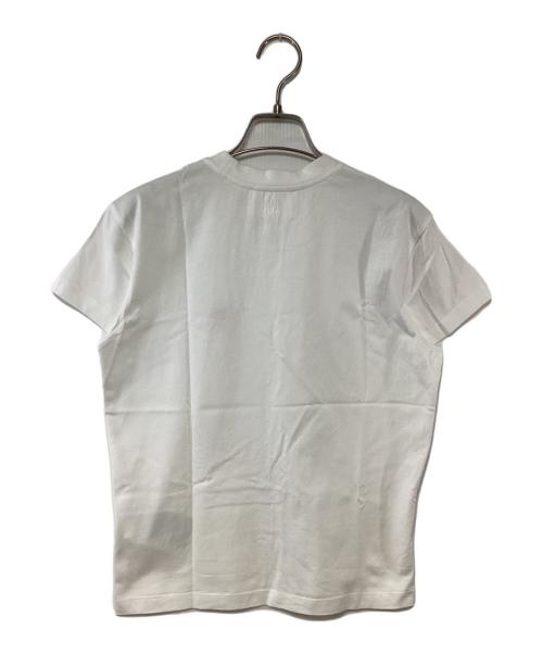 ami（アミ）ami (アミ) ワンポイント刺繍Tシャツ ホワイト サイズ:XXSの古着・服飾アイテム