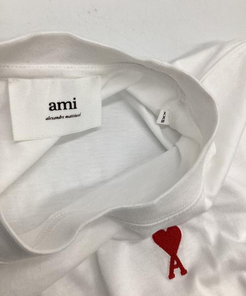 ami（アミ）ami (アミ) ワンポイント刺繍Tシャツ ホワイト サイズ:XXSの古着・服飾アイテム