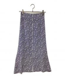 FRAY ID（フレイ アイディー）の古着「柄スカート」｜パープル×ホワイト