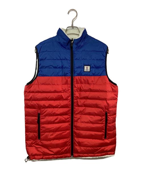 Franklin & Marshall（フランクリン＆マーシャル）Franklin & Marshall (フランクリン＆マーシャル) リバーシブルダウンベスト ブルー×レッド サイズ:L 未使用品の古着・服飾アイテム