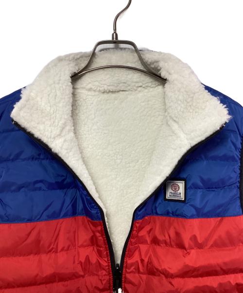 Franklin & Marshall（フランクリン＆マーシャル）Franklin & Marshall (フランクリン＆マーシャル) リバーシブルダウンベスト ブルー×レッド サイズ:L 未使用品の古着・服飾アイテム