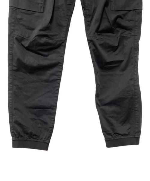 STONE ISLAND（ストーンアイランド）STONE ISLAND (ストーンアイランド) ガーメントダイ ストレッチ テーパード カーゴパンツ ブラック サイズ:W33の古着・服飾アイテム