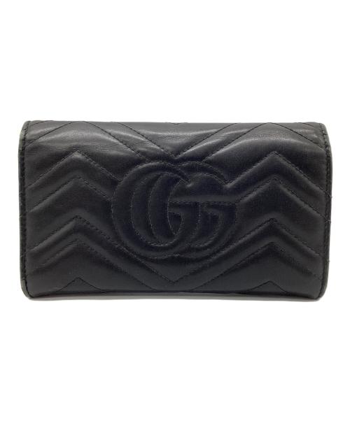 GUCCI（グッチ）GUCCI (グッチ) 長財布 ブラックの古着・服飾アイテム