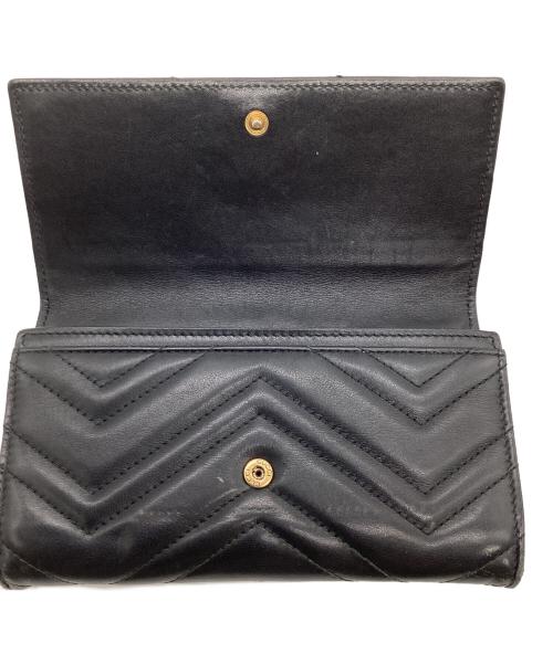 GUCCI（グッチ）GUCCI (グッチ) 長財布 ブラックの古着・服飾アイテム