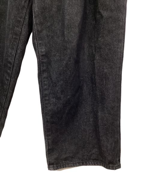Adam et Rope（アダム エ ロペ）Adam et Rope (アダム エ ロペ) デニム3タックワイドスラックス ブラック サイズ:Mの古着・服飾アイテム