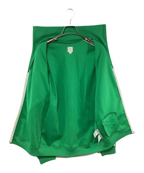 adidas Originals（アディダスオリジナル）adidas Originals (アディダスオリジナル) トラックジャケット グリーン×ホワイト サイズ:Lの古着・服飾アイテム