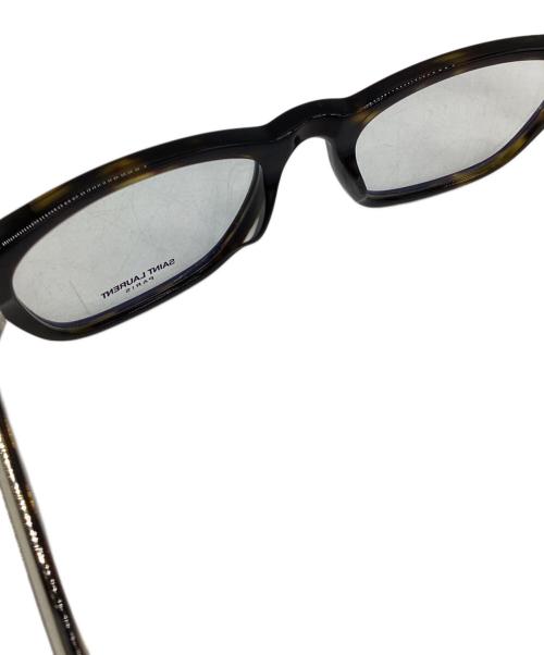Saint Laurent Paris（サンローランパリ）Saint Laurent Paris (サンローランパリ) 伊達眼鏡 ブラウンの古着・服飾アイテム
