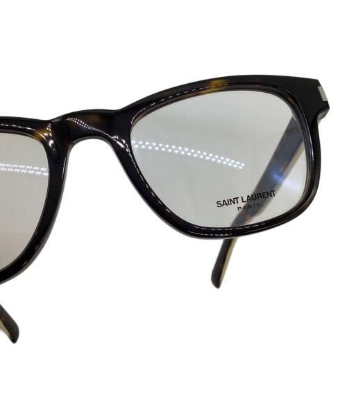 Saint Laurent Paris（サンローランパリ）Saint Laurent Paris (サンローランパリ) 伊達眼鏡 ブラウンの古着・服飾アイテム