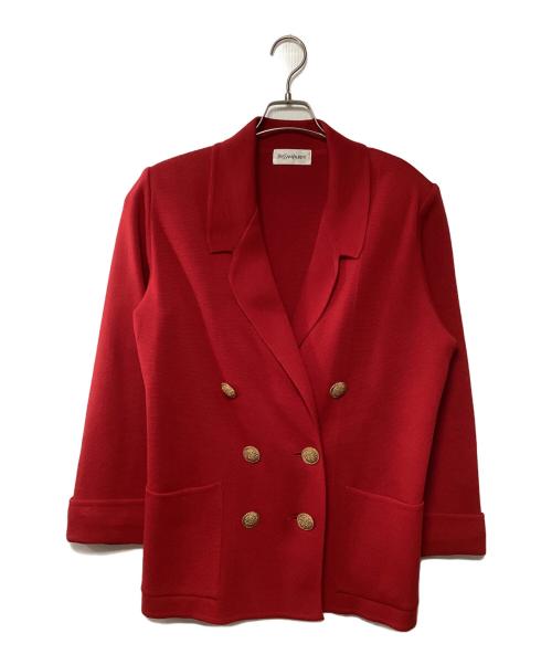 Yves Saint Laurent（イヴサンローラン）Yves Saint Laurent (イヴサンローラン) テーラードジャケット レッド サイズ:Mの古着・服飾アイテム