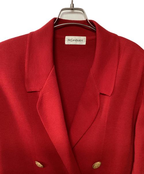 Yves Saint Laurent（イヴサンローラン）Yves Saint Laurent (イヴサンローラン) テーラードジャケット レッド サイズ:Mの古着・服飾アイテム