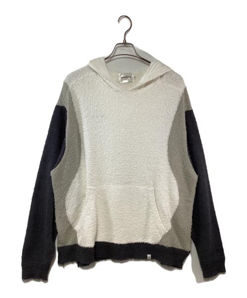 MAGIC STICK（マジックスティック）MAGIC STICK (マジックスティック) プルオーバーパーカー ホワイト×グレー サイズ:XLの古着・服飾アイテム