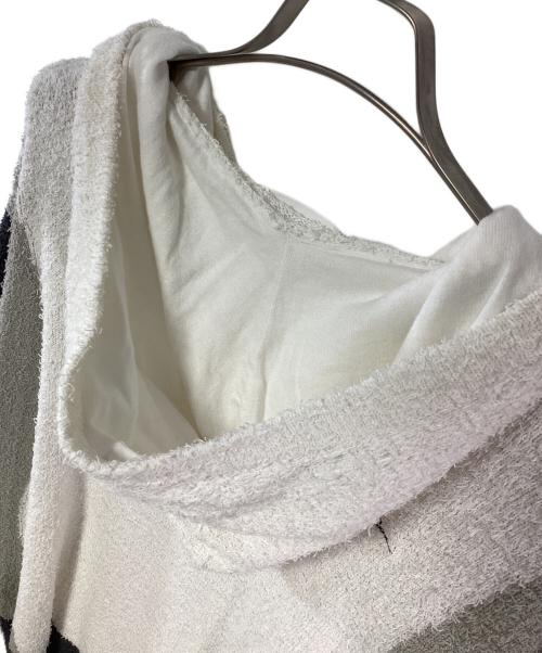 MAGIC STICK（マジックスティック）MAGIC STICK (マジックスティック) プルオーバーパーカー ホワイト×グレー サイズ:XLの古着・服飾アイテム